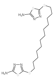 1,3,4-Thiadiazol-2-amine,5,5'-[1,12-dodecanediylbis(thio)]bis- (9CI) structure