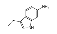 1H-Indol-6-amine,3-ethyl-(9CI) structure