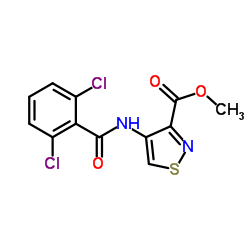 Methyl 4-[(2,6-dichlorobenzoyl)amino]-1,2-thiazole-3-carboxylate结构式
