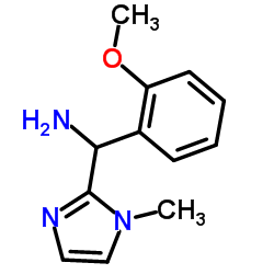 1-(2-Methoxyphenyl)-1-(1-methyl-1H-imidazol-2-yl)methanamine结构式