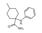 1-anilino-4-methyl-cyclohexanecarboxylic acid amide Structure