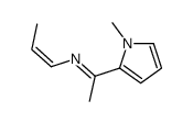 1-(1-methylpyrrol-2-yl)-N-prop-1-enylethanimine结构式
