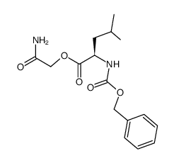 Cbz-D-Leu-OCH2CONH2 Structure