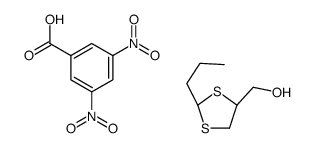 3,5-dinitrobenzoic acid,[(2R,4R)-2-propyl-1,3-dithiolan-4-yl]methanol Structure