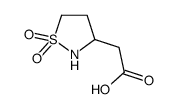 2-(1,1-dioxo-1,2-thiazolidin-3-yl)acetic acid Structure