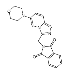 3-phthalimidomethyl-6-(4-morpholinyl)-<1,2,4>triazolo<4,3-b>pyridazine结构式