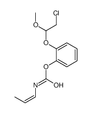 [2-(2-chloro-1-methoxyethoxy)phenyl] N-prop-1-enylcarbamate结构式