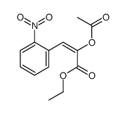 ethyl 2-acetyloxy-3-(2-nitrophenyl)prop-2-enoate Structure