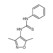 N-(3,5-dimethylisoxazol-4-yl)-N'-phenylthiourea Structure