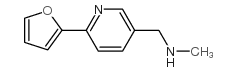 N-METHYL-[6-(2-FURYL)PYRID-3-YL]METHYLAMINE structure