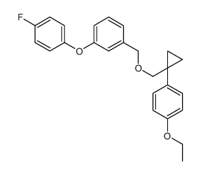 1-ethoxy-4-[1-[[3-(4-fluorophenoxy)phenyl]methoxymethyl]cyclopropyl]benzene结构式