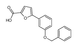 5-(3-(BENZYLOXY)PHENYL)FURAN-2-CARBOXYLIC ACID structure