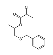 1-benzylsulfanylpropan-2-yl 2-chloropropanoate Structure