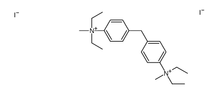 [4-[[4-[diethyl(methyl)azaniumyl]phenyl]methyl]phenyl]-diethyl-methylazanium,diiodide Structure