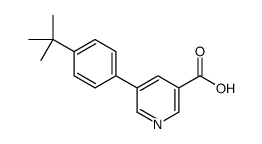 5-(4-(tert-Butyl)phenyl)nicotinic acid结构式