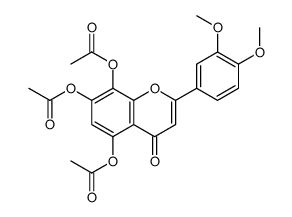 [7,8-diacetyloxy-2-(3,4-dimethoxyphenyl)-4-oxochromen-5-yl] acetate Structure