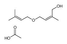 acetic acid,2-methyl-4-(3-methylbut-2-enoxy)but-2-en-1-ol Structure