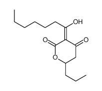 3-(1-hydroxyheptylidene)-6-propyloxane-2,4-dione Structure