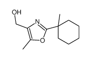 [5-methyl-2-(1-methylcyclohexyl)-1,3-oxazol-4-yl]methanol Structure