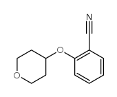 2-(TETRAHYDROPYRAN-4-YLOXY)BENZONITRILE structure