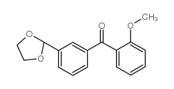 3'-(1,3-DIOXOLAN-2-YL)-2-METHOXYBENZOPHENONE结构式