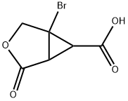 1-bromo-4-oxo-3-oxabicyclo[3.1.0]hexane-6-carboxylic acid structure