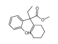 α-ethyl-α-(1-cyclohexenyl)-2-hydroxybenzeneacetic acid methyl ester结构式