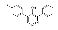 5-(4-chlorophenyl)-3-phenyl-1H-pyridazin-4-one结构式