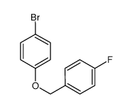 1-溴-4-((4-氟苄基)氧基)苯结构式