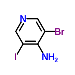 3-Bromo-5-iodo-4-pyridinamine structure