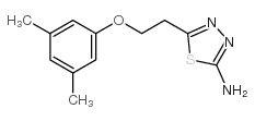 5-[2-(3,5-dimethylphenoxy)ethyl]-1,3,4-thiadiazol-2-amine结构式