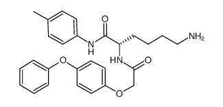 (s)-6-amino-2-[2-(4-phenoxy-phenoxy)-acetylamino]-hexanoic acid p-tolylamide Structure