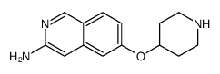 6-piperidin-4-yloxyisoquinolin-3-amine Structure