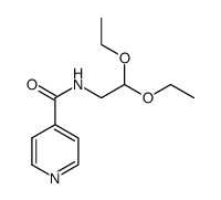 N-(2,2-二乙氧基乙基)异烟酰胺结构式