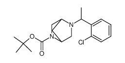 5-[1-(2-chloro-phenyl)-ethyl]-2,5-diaza-bicyclo[2.2.1]heptane-2-carboxylic acid tert-butyl ester结构式