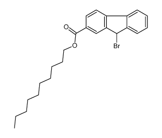 decyl 9-bromo-9H-fluorene-2-carboxylate结构式