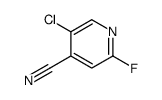 5-chloro-2-fluoropyridine-4-carbonitrile Structure