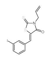 4-Thiazolidinone,5-[(3-iodophenyl)methylene]-3-(2-propen-1-yl)-2-thioxo-结构式