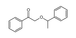 1-phenyl-2-(1-phenylethoxy)ethan-1-one Structure