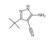 3-amino-5-tert-butyl-2H-pyrazole-4-carbonitrile结构式