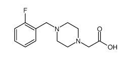 1-Piperazineacetic acid, 4-[(2-fluorophenyl)methyl] Structure