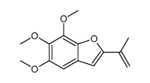 5,6,7-trimethoxy-2-prop-1-en-2-yl-1-benzofuran结构式
