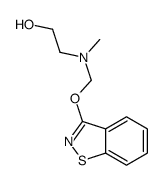 2-[[(1,2-benzisothiazol-3-yloxy)methyl]methylamino]ethanol结构式