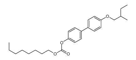 [4-[4-(2-methylbutoxy)phenyl]phenyl] octyl carbonate Structure