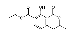 ethyl 8-hydroxy-3-methyl-1-oxoisochroman-7-carboxylate Structure