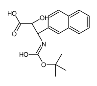 (2S,3S)-3-((TERT-BUTOXYCARBONYL)AMINO)-2-HYDROXY-3-(NAPHTHALEN-2-YL)PROPANOIC ACID结构式