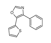4-phenyl-5-thiophen-2-yl-1,3-oxazole结构式