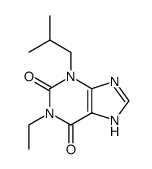 1-ethyl-3-isobutyl-3,7-dihydro-purine-2,6-dione Structure