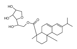 Sorbitan, mono[[1R-(1α,4aβ,4bα,10aα)]-1,2,3,4,4a,4b,5,6,10,10a-decahydro-1,4a-dimethyl-7-(1-methylethyl)-1-phenanthrenecarboxylate] structure