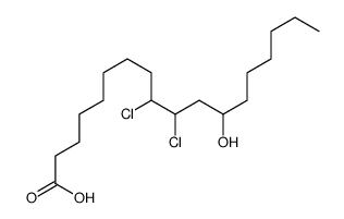 9,10-dichloro-12-hydroxyoctadecanoic acid Structure